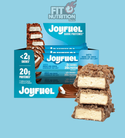 15 Barres Protéine 55g Joyfuel 20g de protéines - Noix de Coco & Chocolat au Lait