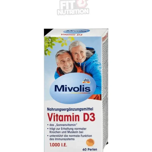 Vitamine D3 1000 UI, 60 Perles, Mivolis
