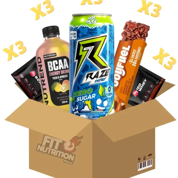 Fit Box - Pack Snack Protéiné et Boisson énergétique