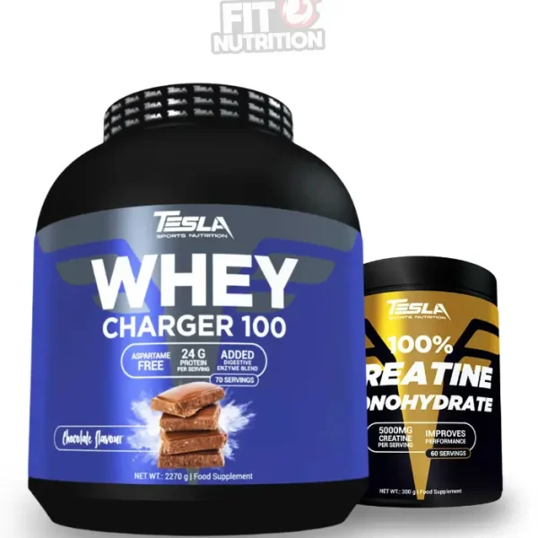 Pack Performance & Récupération Tesla - Whey Protein et Creatine