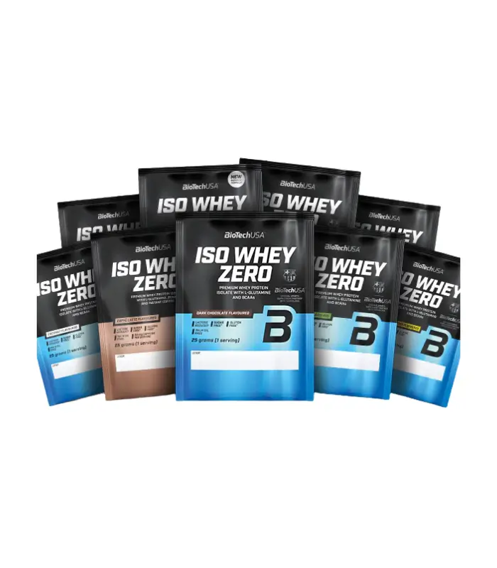 Iso Whey Zero Sample Pack contient 10 X 25g