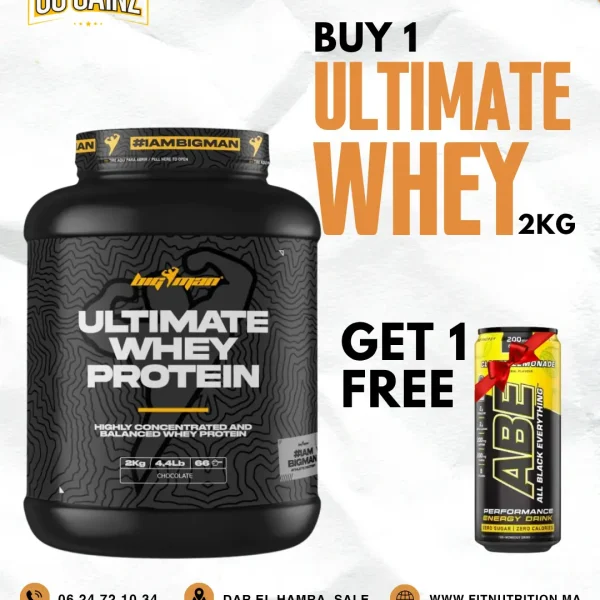 Ultimate Whey Protein 2KG +ABE DRINKS