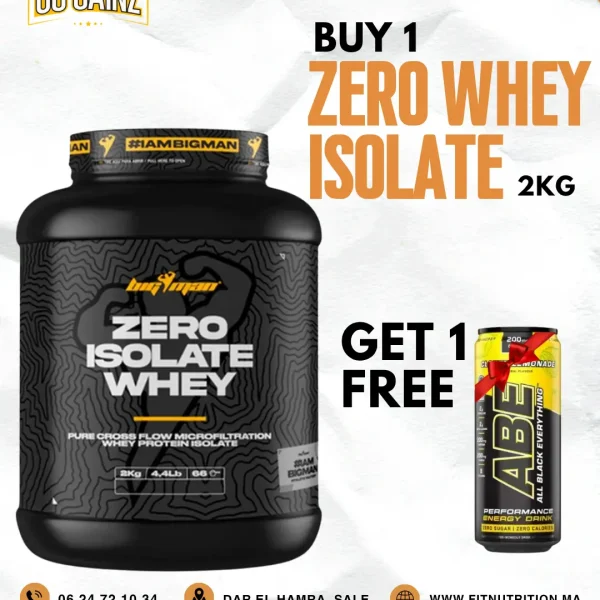 ZERO Isolated Whey 2 kg BIGMAN +ABE drinks