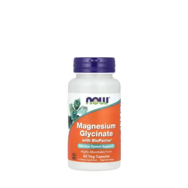 NOW Foods Glycinate de magnésium 60 comprimés